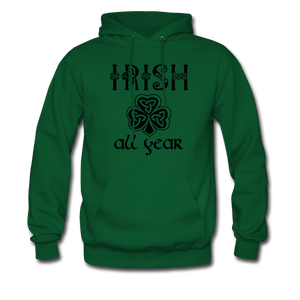 Irish All Year Unisex Hoodie - forest green