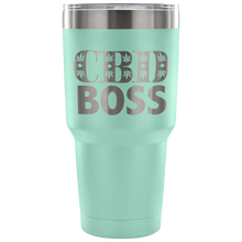 Load image into Gallery viewer, CBD BOSS 30 Ounce Vacuum Tumbler Laser Engraved
